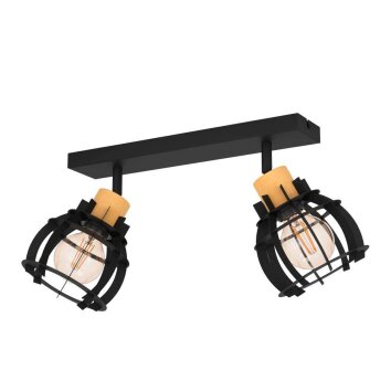 Eglo STILLINGTON Lampa Sufitowa Ecru, Czarny, 2-punktowe