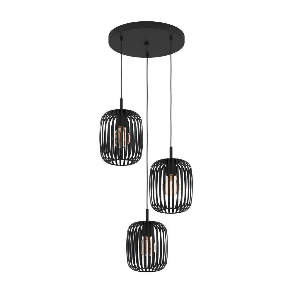 Eglo ROMAZZINA Lampa Wisząca Czarny, 3-punktowe main product photo
