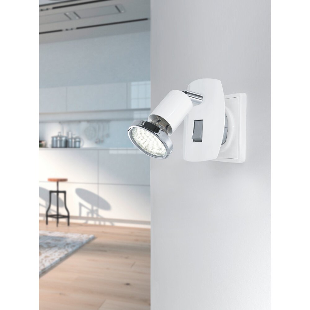 Eglo MINI Lampa z wtyczką LED Chrom, Szary, Biały, 1-punktowy main product photo