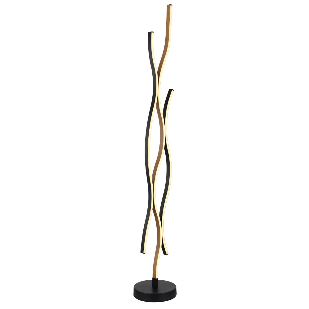 Globo GERONIMO Lampa Stojąca LED Wygląd drewna, Czarny, 1-punktowy main product photo