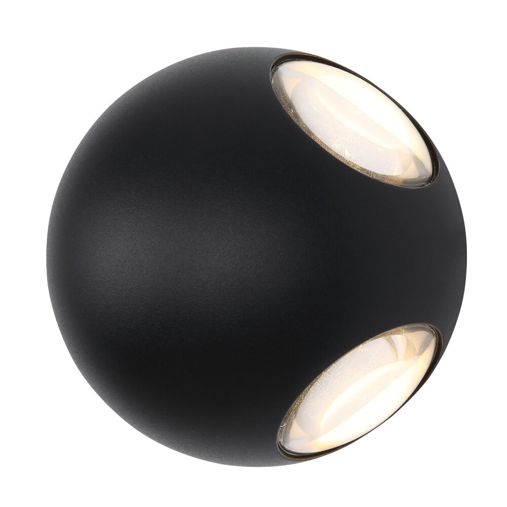 Globo SLICE Zewnętrzny kinkiet LED Czarny, 1-punktowy main product photo