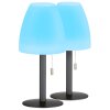 FHL easy Fiumara Lampa stołowa LED Czarny, 1-punktowy, Zdalne sterowanie, Zmieniacz kolorów