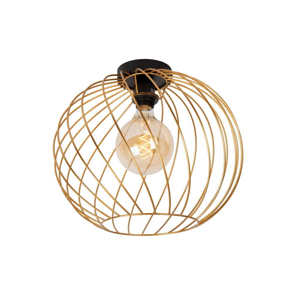 Lucide DANZA Lampa Sufitowa Złoty, Mosiądz, Czarny, 1-punktowy main product photo