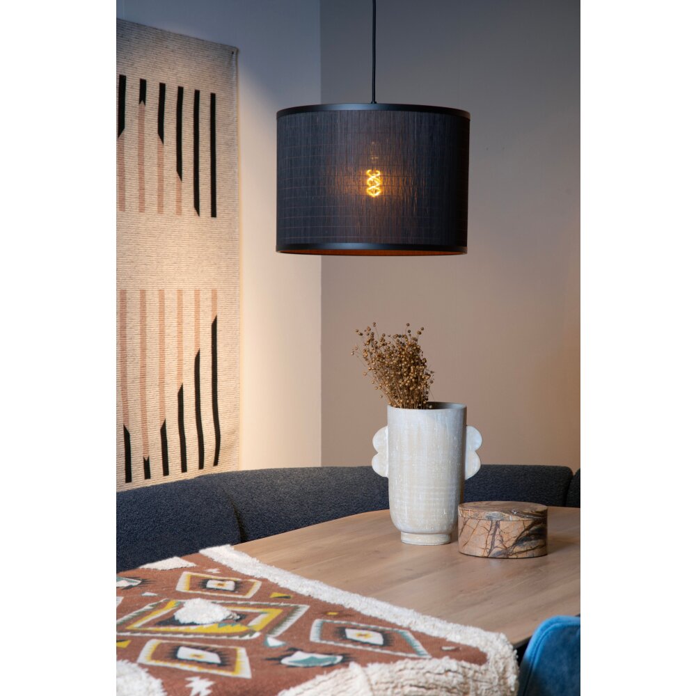 Lucide TAGALOG Lampa Wisząca Czarny, 1-punktowy main product photo
