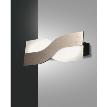 Fabas Luce Riace Lampa ścienna LED Brązowy, 1-punktowy, Zmieniacz kolorów