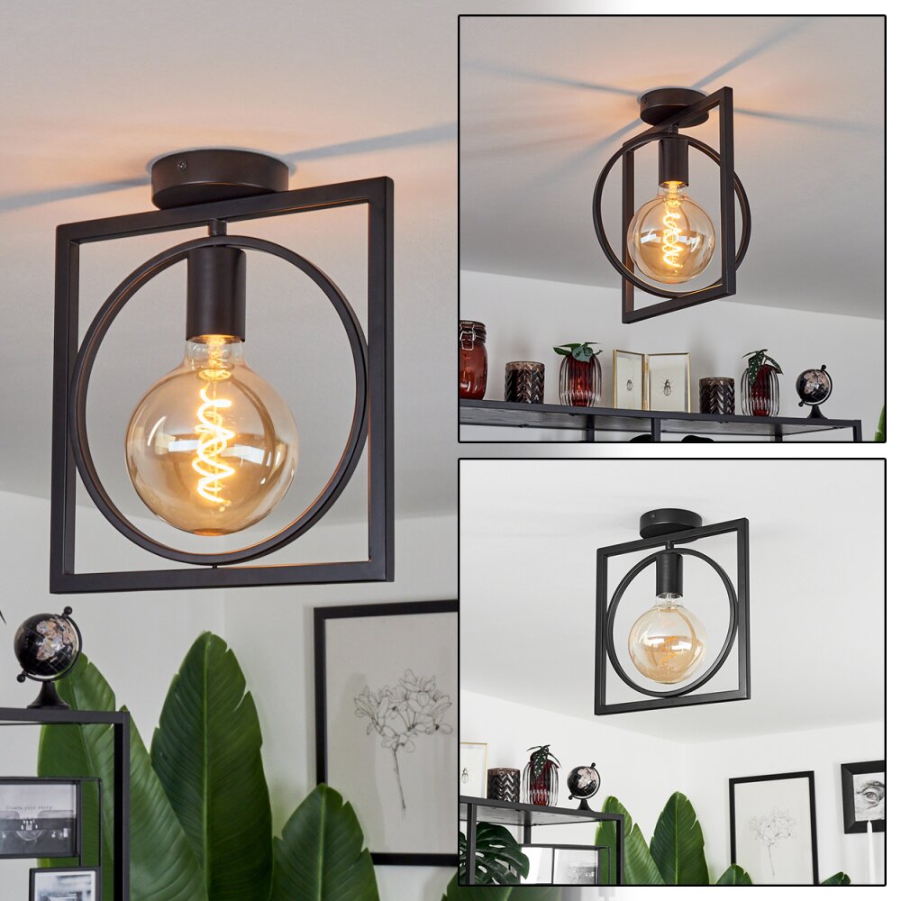 Srelau Lampa Sufitowa Czarny, 1-punktowy main product photo