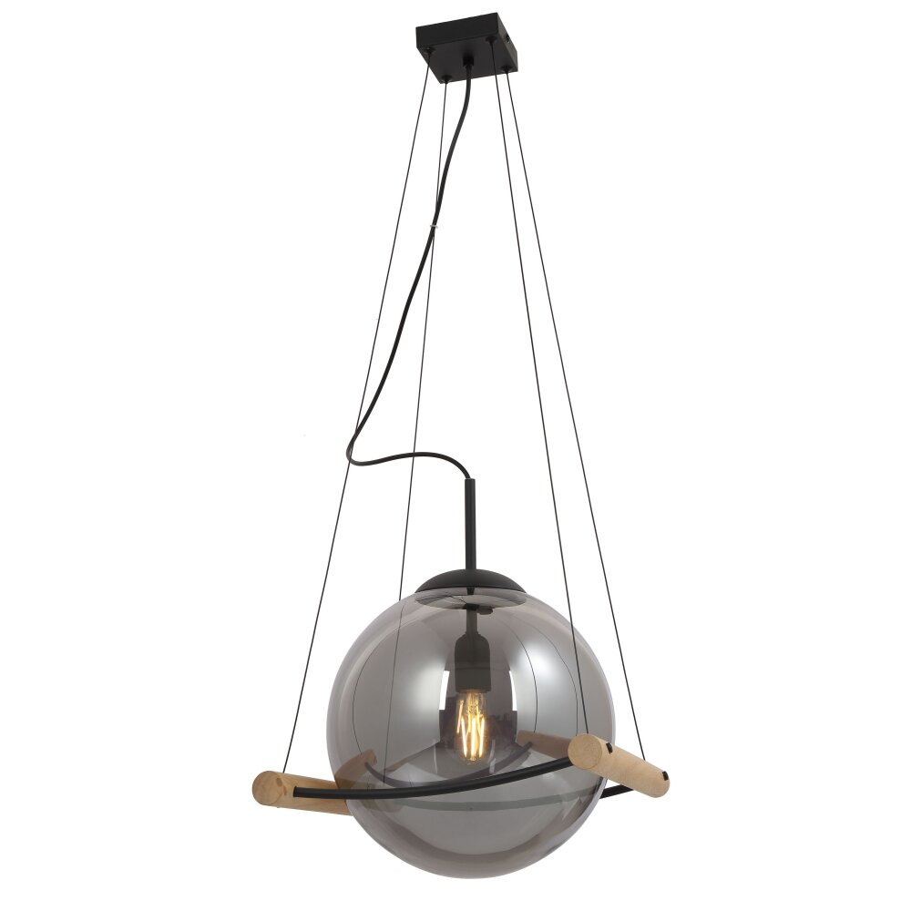 Globo LEONA Lampa Wisząca Ecru, Czarny, 1-punktowy main product photo