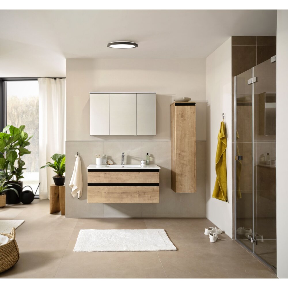 SCHÖNER WOHNEN-Kollektion Flat Lampa Sufitowa LED Czarny, Biały, 1-punktowy main product photo