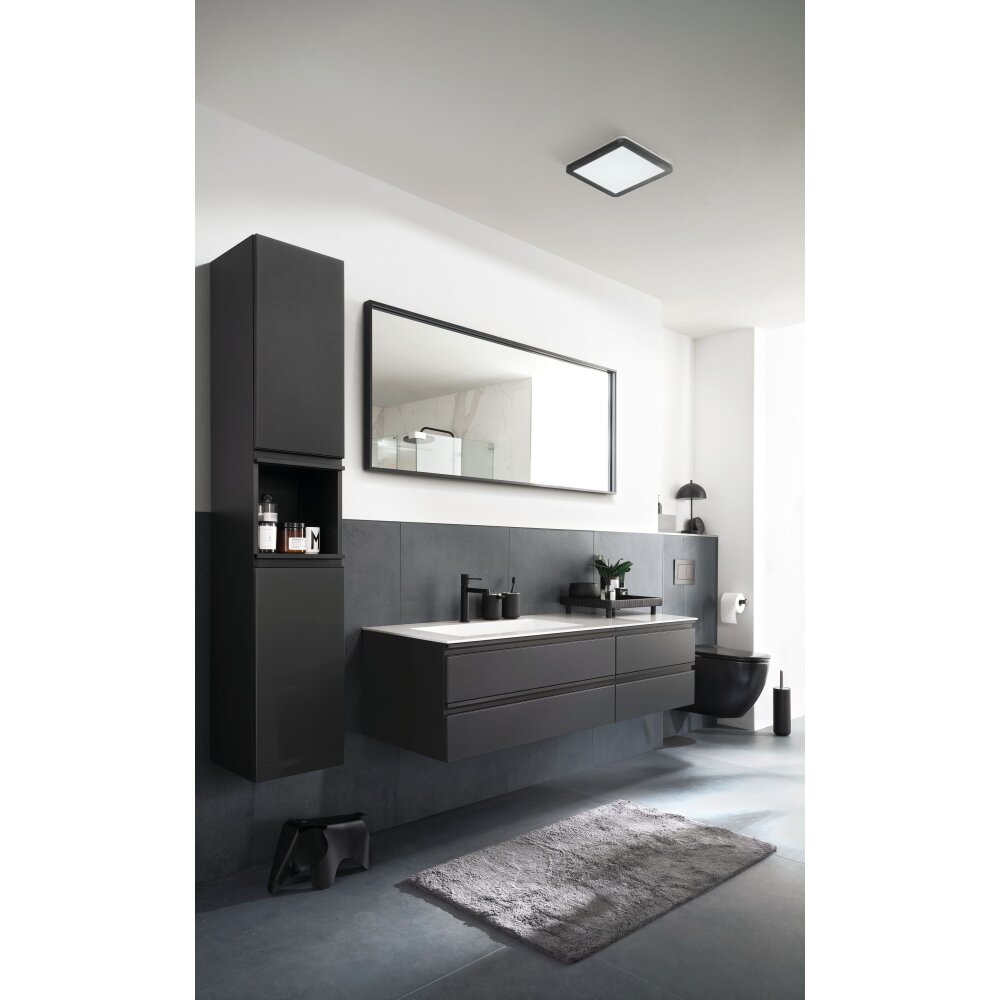 SCHÖNER WOHNEN-Kollektion Flat Lampa Sufitowa LED Czarny, Biały, 1-punktowy main product photo