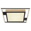 Globo JORRY Lampa Sufitowa LED Wygląd drewna, Czarny, 1-punktowy, Zdalne sterowanie