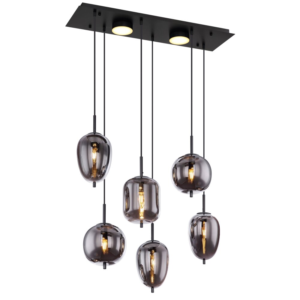 Globo BLACKY Lampa Wisząca Czarny, 6-punktowe main product photo