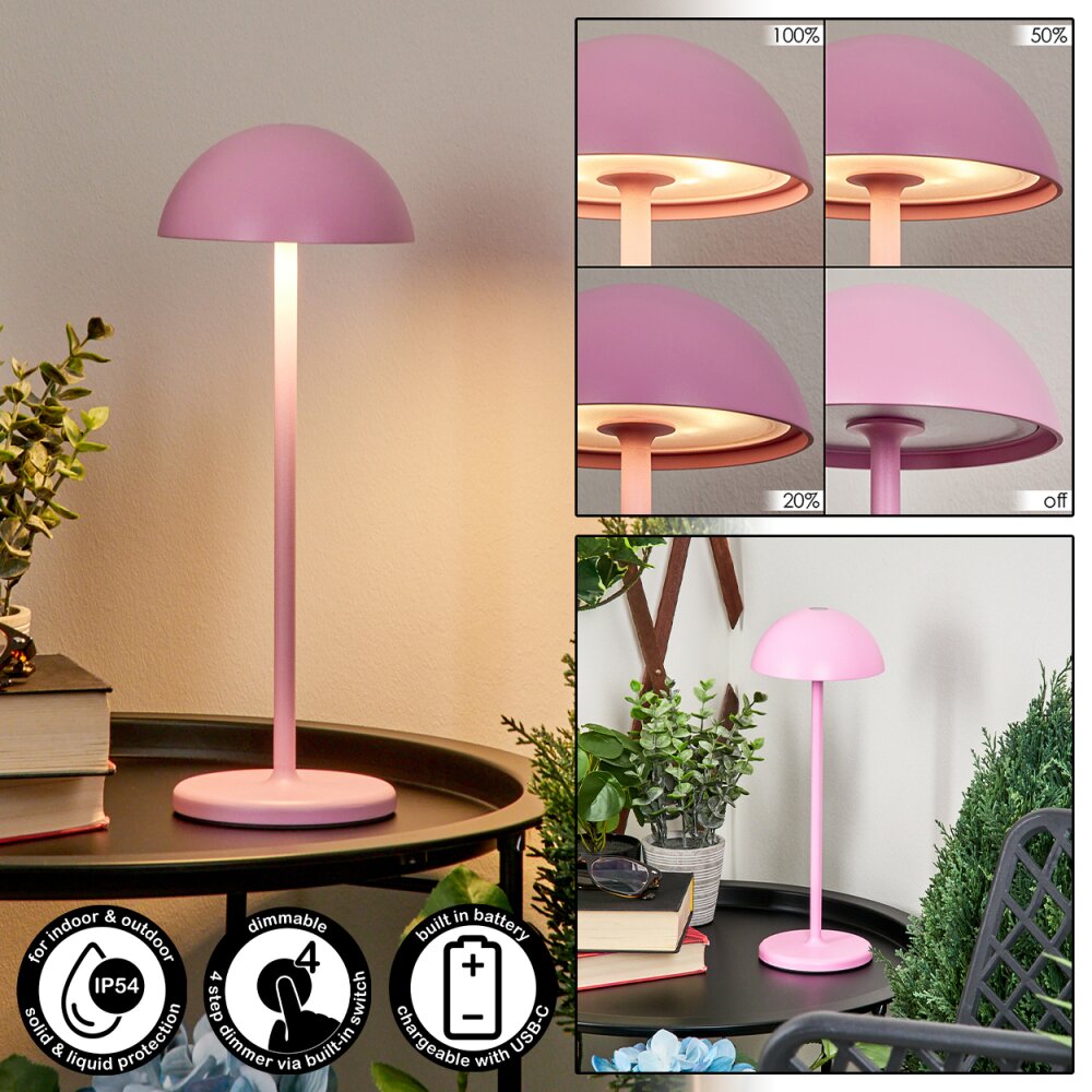 Pelaro Lampa stołowa LED Różowy, 1-punktowy main product photo