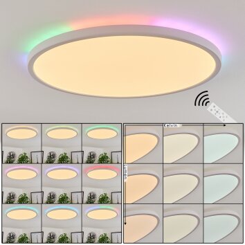 Hortinhas Lampa Sufitowa LED Biały, 1-punktowy, Zdalne sterowanie, Zmieniacz kolorów