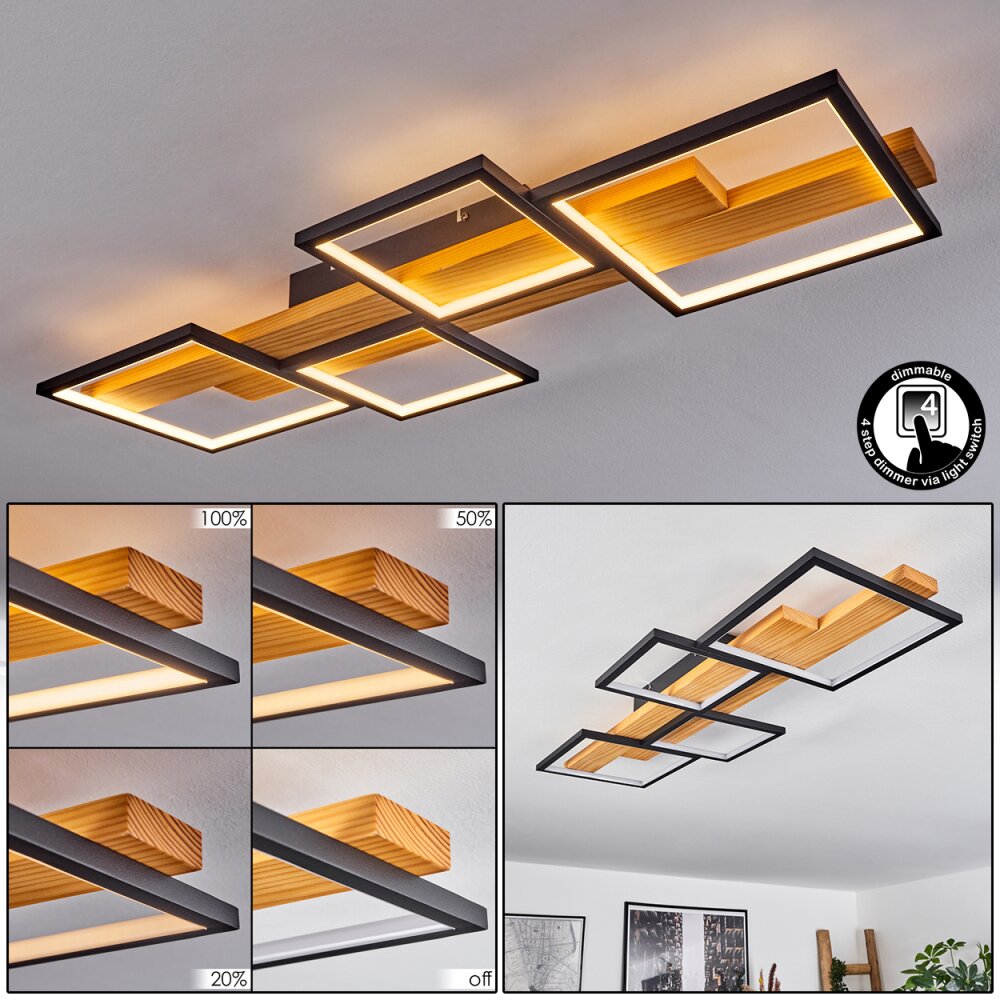 Pompu Lampa Sufitowa LED Czarny, 1-punktowy main product photo