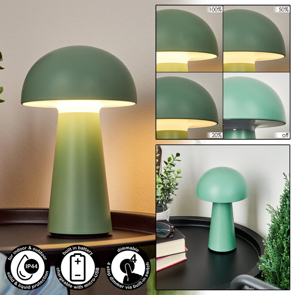 Telve Lampa stołowa LED Zielony, 1-punktowy main product photo