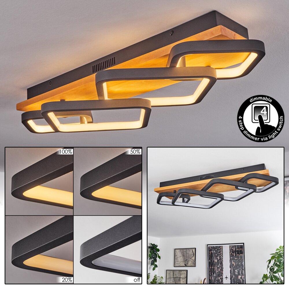 Pompu Lampa Sufitowa LED Czarny, 1-punktowy main product photo