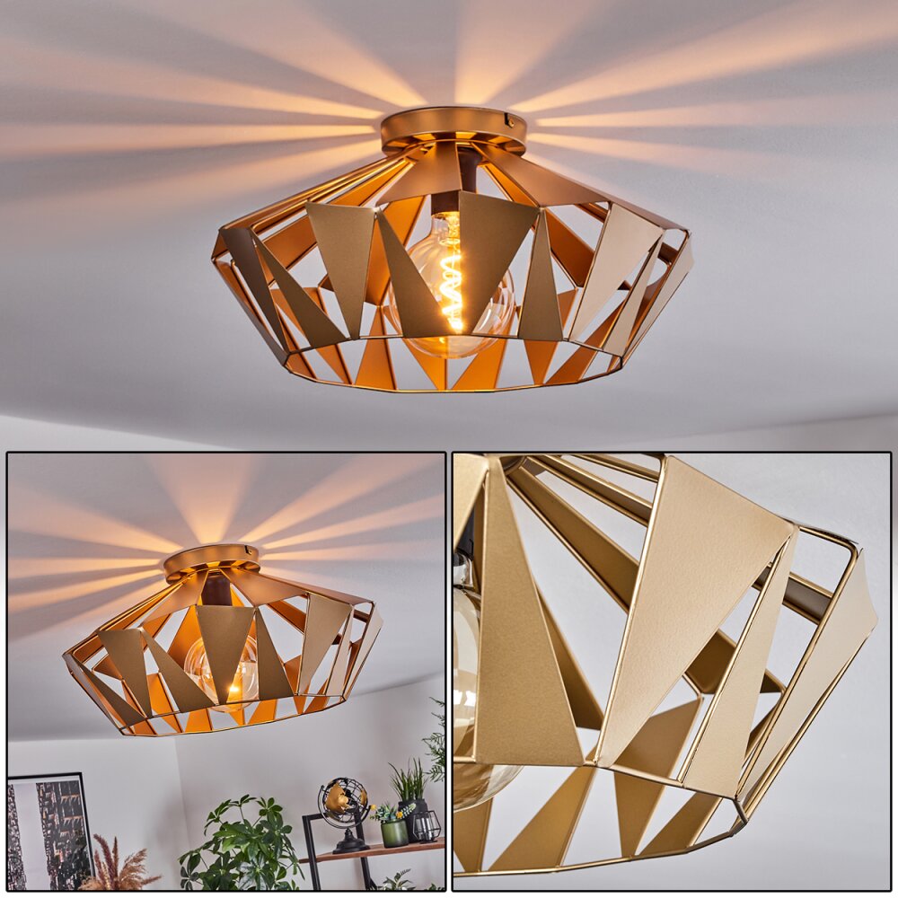 Corralejo Lampa Sufitowa Złoty, 1-punktowy main product photo