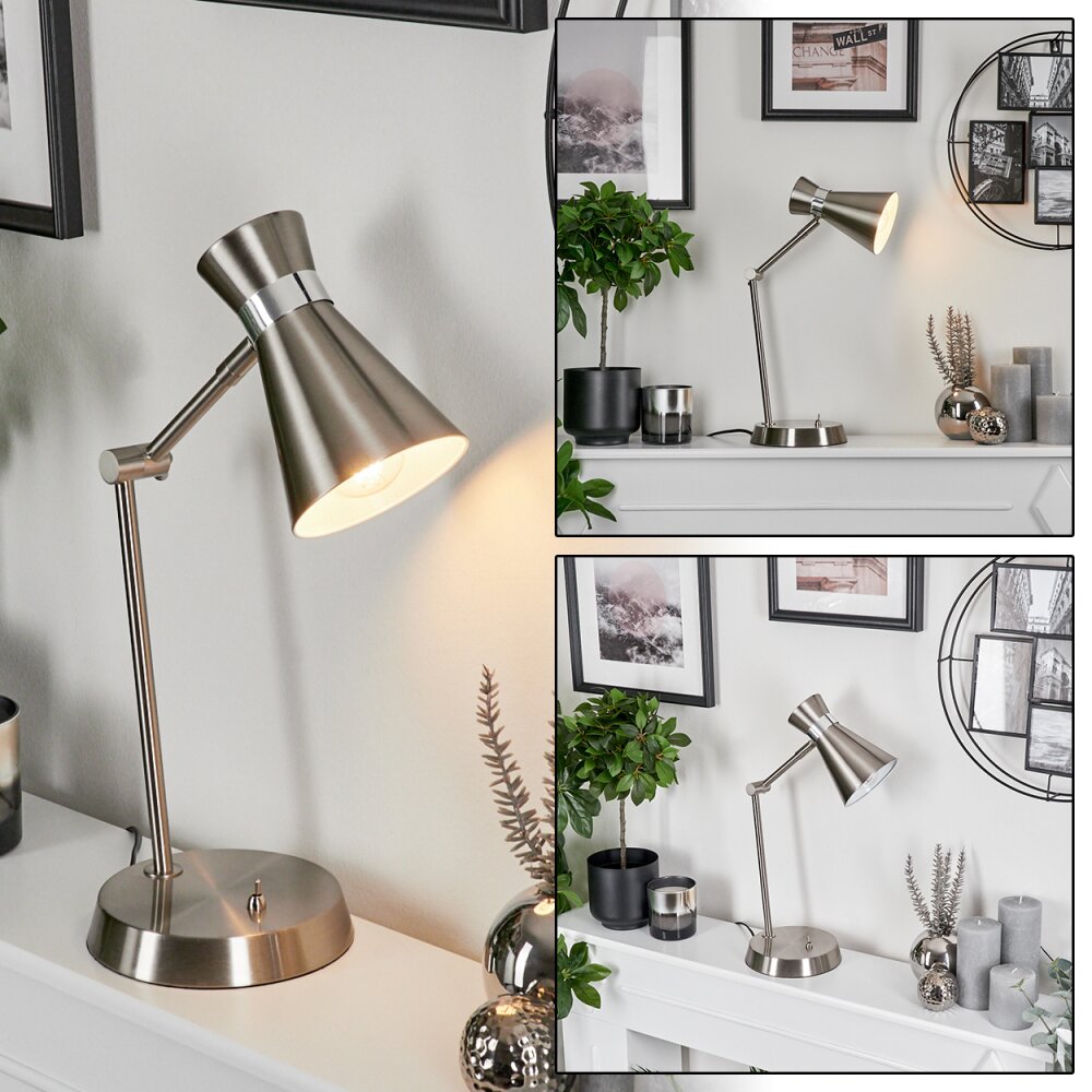 Vijes lampka nocna Chrom, Nikiel matowy, 1-punktowy main product photo