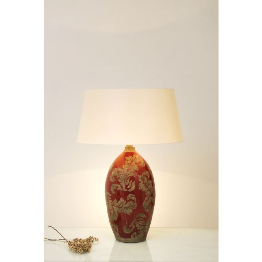 Holländer TOULOUSE lampa stołowa Brązowy, złoty, Czerwony, 1-punktowy main product photo