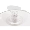 Reality Nybro wentylator sufitowy LED Biały, 1-punktowy, Zdalne sterowanie
