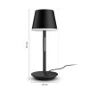 Philips Hue Go Lampa stołowa LED Szary, Czarny, 1-punktowy, Zmieniacz kolorów