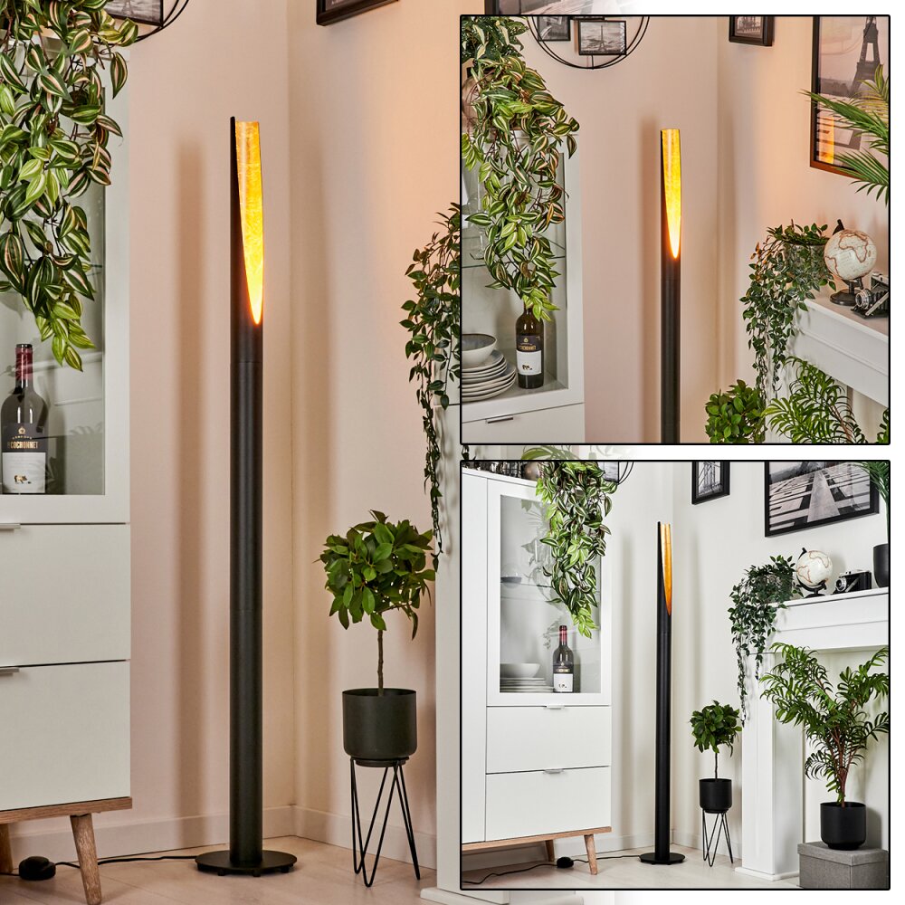 Aleman Lampa Stojąca LED Złoty, Czarny, 1-punktowy main product photo