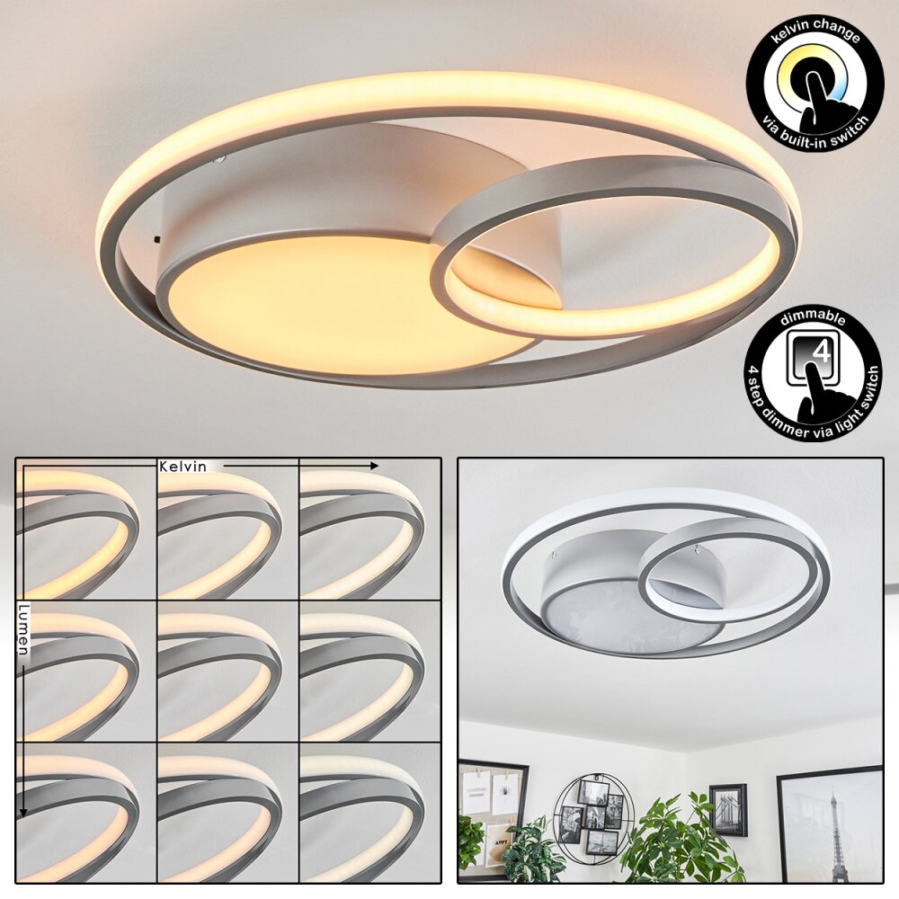 Vignier Lampa Sufitowa LED Tytan, 1-punktowy main product photo