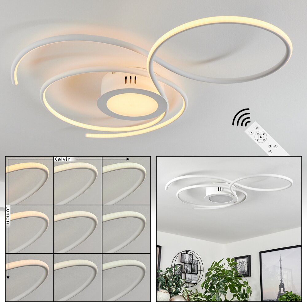 Olok Lampa Sufitowa LED Biały, 1-punktowy, Zdalne sterowanie main product photo