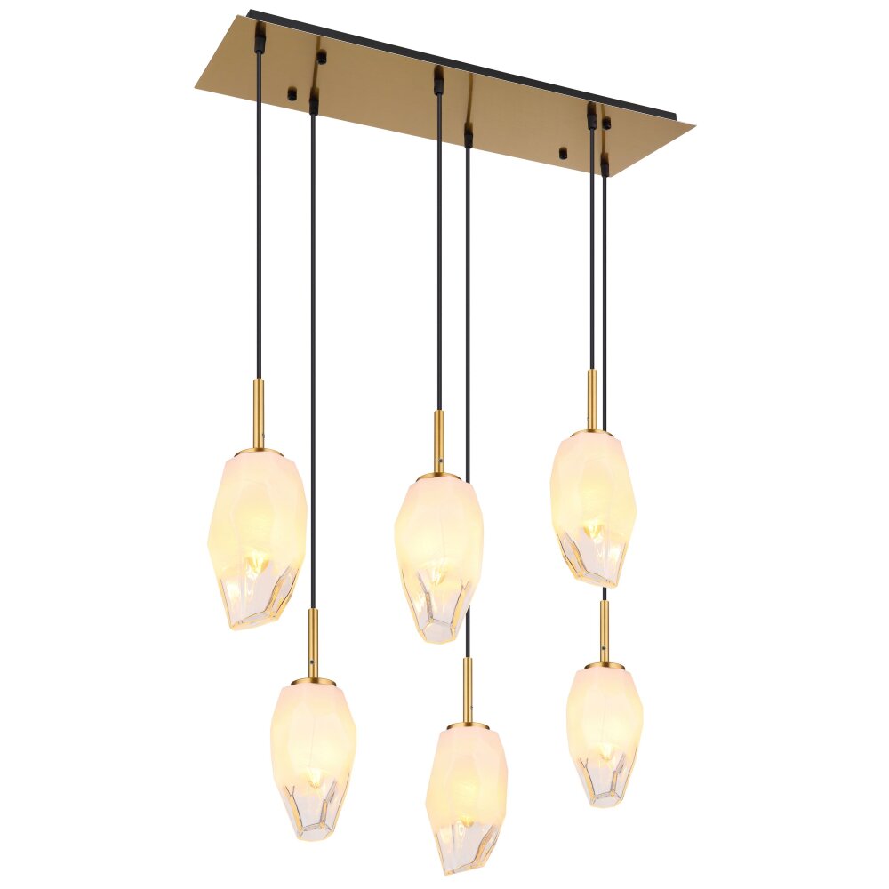 Globo BARCLEY Lampa Wisząca Mosiądz, 6-punktowe main product photo