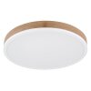 Globo DORO Lampa Sufitowa LED Wygląd drewna, Biały, 1-punktowy
