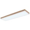 Globo DORO Lampa Sufitowa LED Wygląd drewna, Biały, 1-punktowy, Zdalne sterowanie
