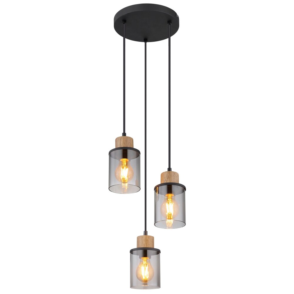 Globo REID Lampa Wisząca Czarny, 3-punktowe main product photo