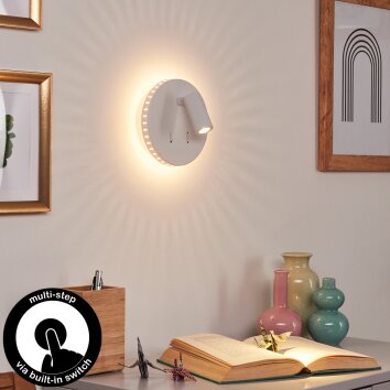 Rukutu Lampa ścienna LED Biały, 2-punktowe