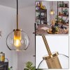 Koyoto Lampa Wisząca Szkło 15 cm Złoty, 1-punktowy