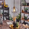 Koyoto Lampa Wisząca Szkło 20 cm złoty, czarny, 1-punktowy