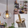 Koyoto Lampa Wisząca Szkło 15 cm Stary mosiądz, 1-punktowy