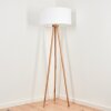 Saladillo Lampa Stojąca Ciemne drewno, Biały, 1-punktowy