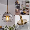 Koyoto Lampa Wisząca Szkło 15 cm Stary mosiądz, 1-punktowy