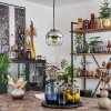Koyoto Lampa Wisząca Szkło 15 cm Stary mosiądz, 1-punktowy