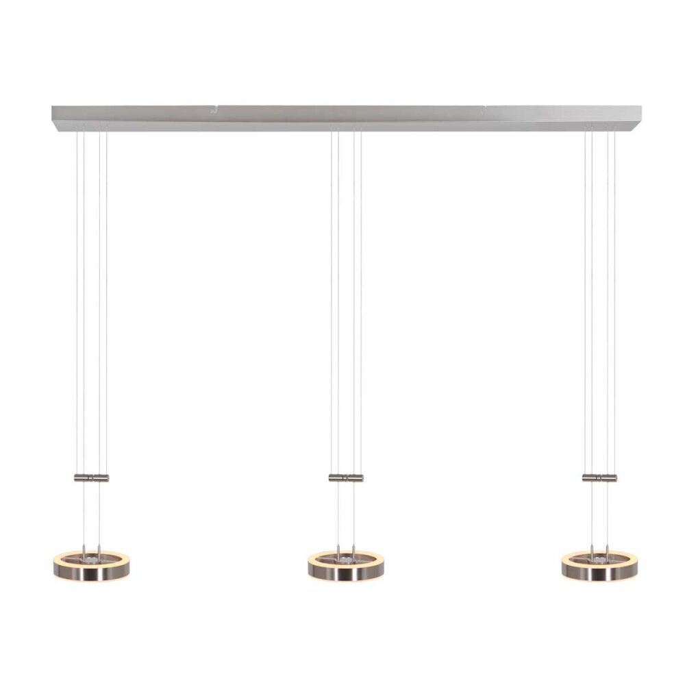 Steinhauer Piola Lampa Wisząca LED Stal szczotkowana, 6-punktowe main product photo