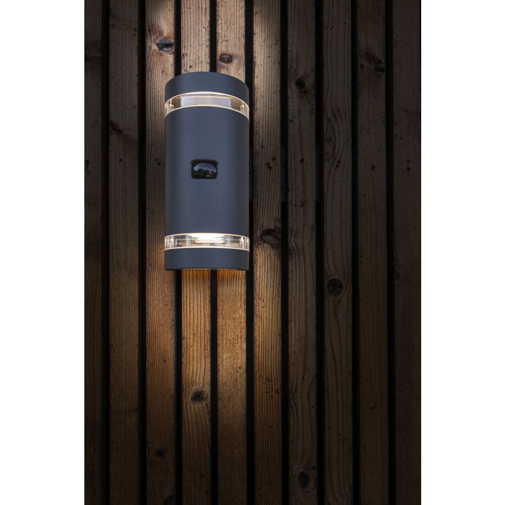 Lutec Focus Buiten muurverlichting Antracytowy, 2-punktowe, Czujnik ruchu main product photo