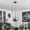 Koyoto Lampa Wisząca Szkło 25 cm Stal nierdzewna, Czarny, 1-punktowy