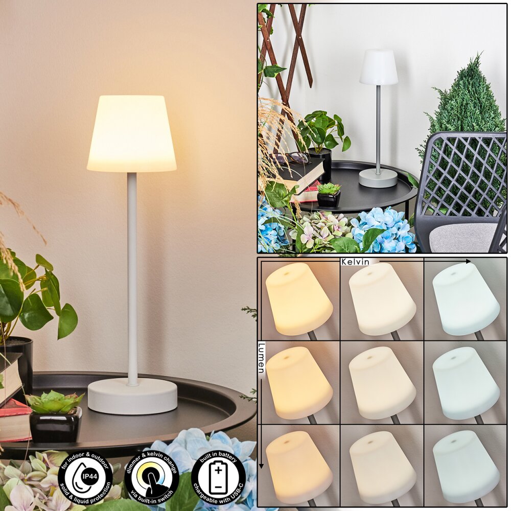 Maza Lampa stołowa LED Szary, 1-punktowy main product photo