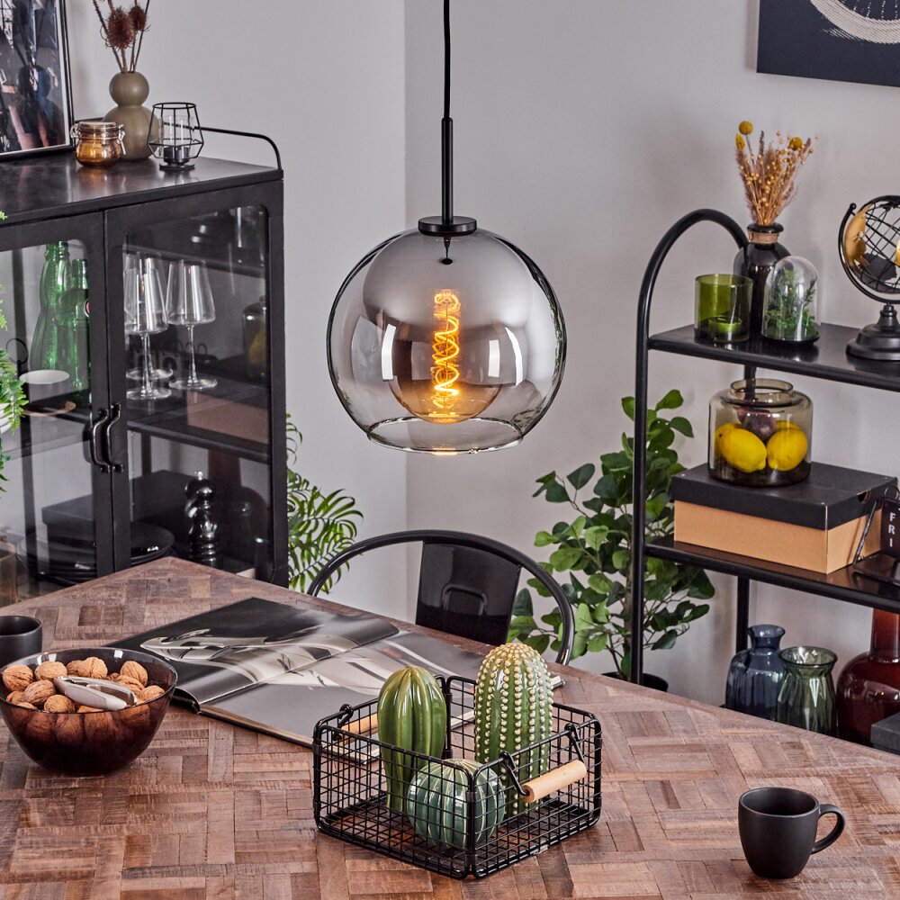 Koyoto Lampa Wisząca Szkło 25 cm Stal szczotkowana, 1-punktowy main product photo