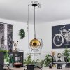 Koyoto Lampa Wisząca Szkło 25 cm Stal szczotkowana, 1-punktowy