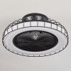 Burmeister wentylator sufitowy LED Czarny, 1-punktowy, Zdalne sterowanie
