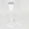 Cajas Lampa stołowa LED Biały, 1-punktowy