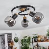 Lexington Lampa Sufitowa Czarny, 3-punktowe
