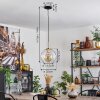 Koyoto Lampa Wisząca Szkło 25 cm Złoty, Czarny, 1-punktowy