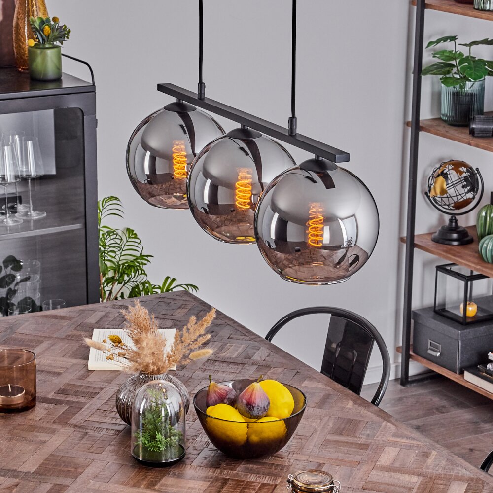 Koyoto Lampa Wisząca Szkło 20 cm Przydymiony, 3-punktowe main product photo